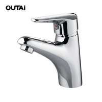 High quality corrosion resistant ceramic cartridge chrome bathroom faucets