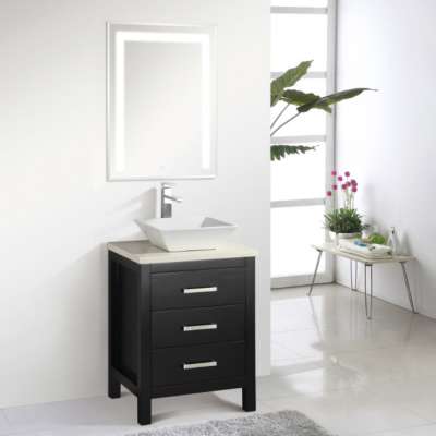 Three Drawers Floor Mounted Bathroom Vanity Set