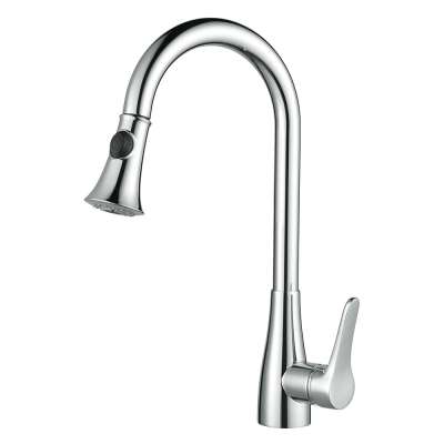 Modern Solid Brass Pull Out Kitchen Mixer