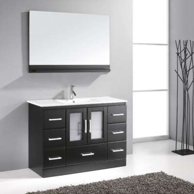 48 Inch Wooden Dowel Construction Bathroom Vanity Cabinet