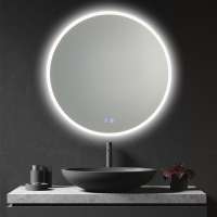 Touch Switch  Non-Jointed Acrylic Bathroom LED Mirror