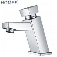 Ultra Chrome Plated Square Non Concussive Mono Basin Taps