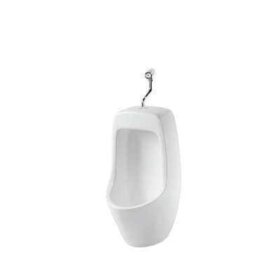 White Glazed Ceramic WC Wall Mounted Durable Urinal