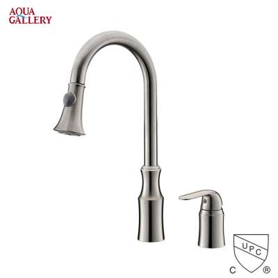 UPC Certified 2-Hole Single Handle Lead-free Brass Kitchen Sink Faucets