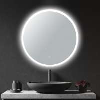 Popular Round Acrylic Lighting Bathroom Mirror